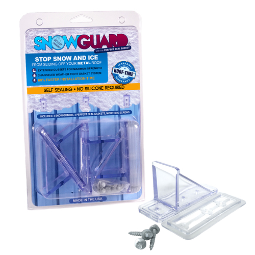 Snow Guard 4-Mini 1.5-in x 4-in Polycarbonate Roof Cleat Snow Guard