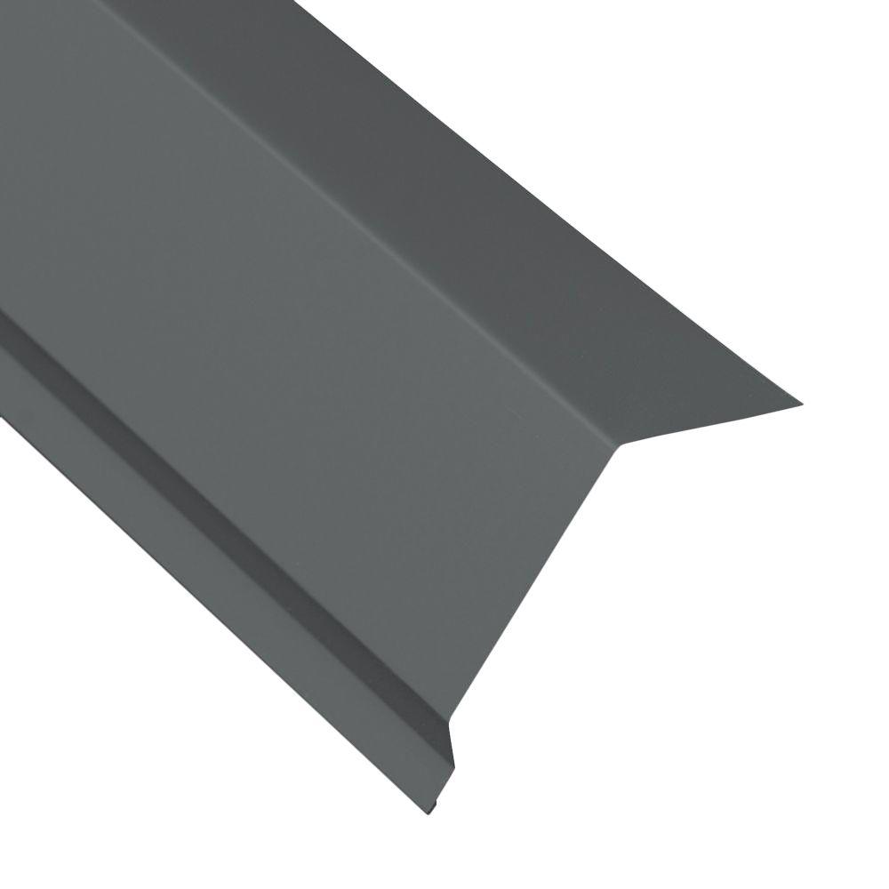 5 in. x 10.5 ft. Eave Flashing Molding in Charcoal